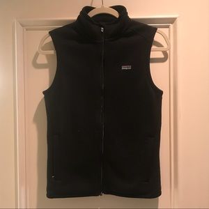Women’s Black Patagonia Zip Up Vest